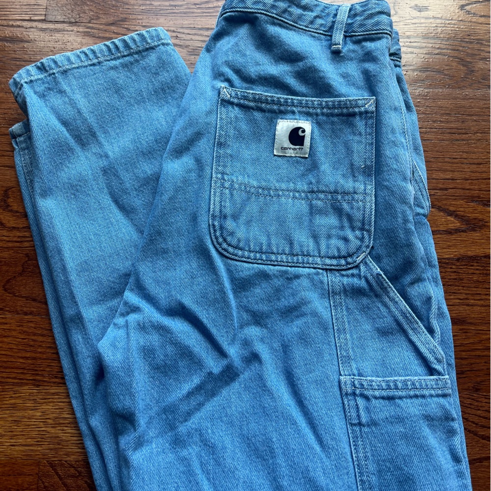 Carhartt WIP Pierce Boyfriend Carpenter High Rise Pants Jeans 29 READ